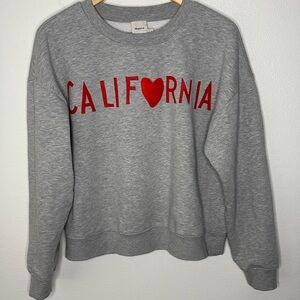 Anthropologie/Maeve Rebecca Mayfield 
Graphic Sweatshirt “California” small